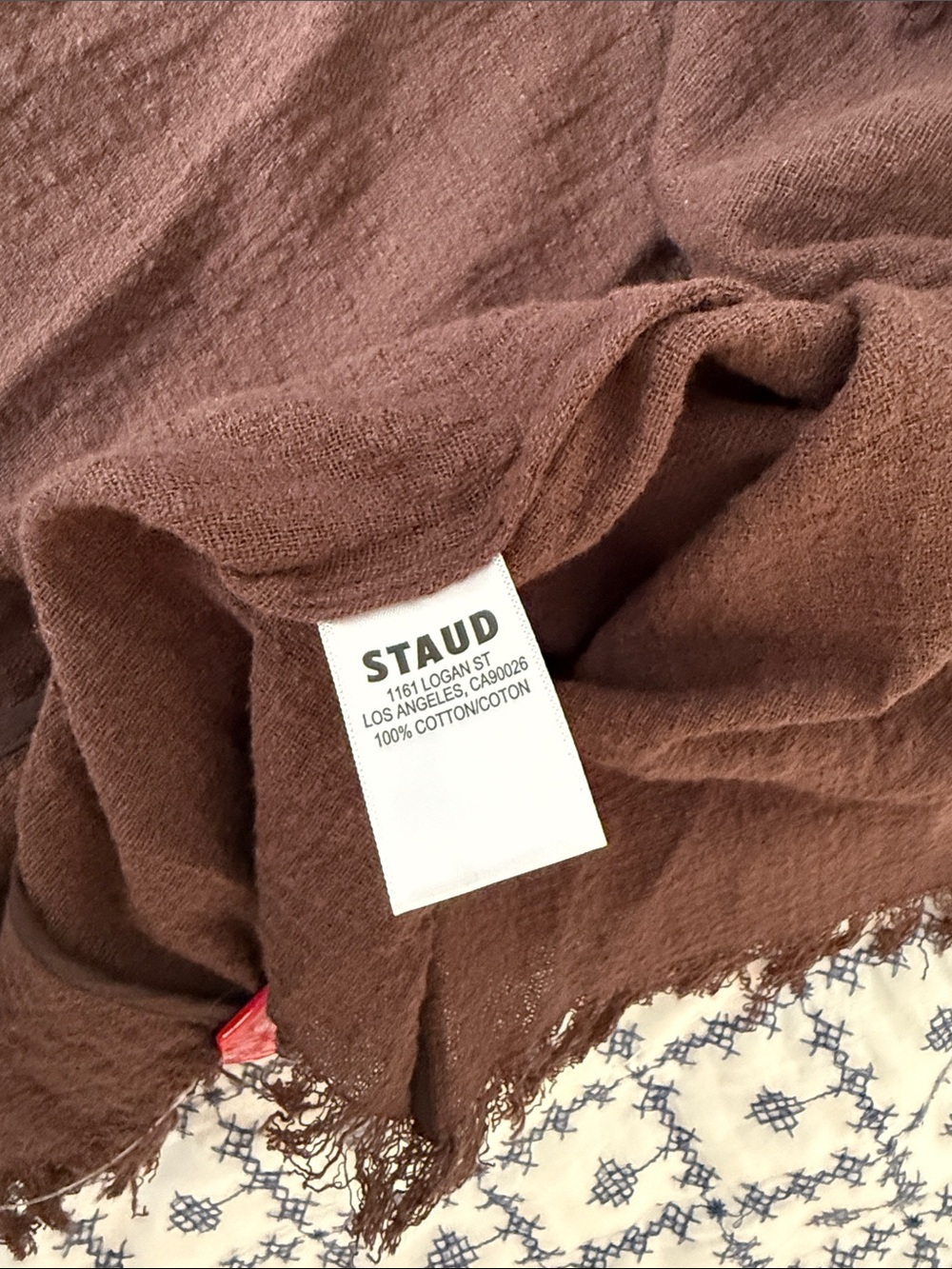 STAUD Brown Fringed Short-Sleeve Maxi Dress - Picture 12 of 12